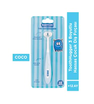 Toothhugger 3 Boyutlu Hassas Çocuk Diş Fırçası Coco (Mavi)
