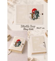Dragon & Tiger Ejderha ve Kaplan 38x27 cm Büyük Boy Kitap Kılıfı Rahle Boy Uyumlu