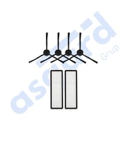 Dreame F9 PRO Uyumlu 4 Yan Fırça 2 Filtre PKT-iasgf0000280