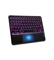 Rgb Işıklı (7 Renkli) Bluetooth Klavye Touchpad Slim Şarjlı Tüm Telefon Tablet TV Notebook Uyumlu