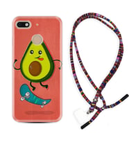 General Mobile GM8 Go GM9 GM20 Pro Plus Kılıf Boyun Asklı Rasta Silikon Avokado Skate 1741