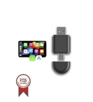 TORİMA TAB06 Mini 2in1 Kablosuz Carplay Usb ve Type-c Uyumlu Araç Multimedya Dönüştürücü Adaptörü