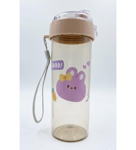 Good Tavşan Desenli Su Matarası Askılı Okul Suluk 400 ML