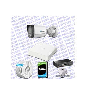 Provzen TTec Hikvision 1 Kameralı IP Full HD Mikrofonlu Güvenlik Kamerası