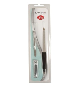 Lionesse 3Lü Manikür Seti 5112 (Cımbız+Törpü+Tırnak Makası)