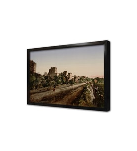 Eski İstanbul Çerçeveli Cam Tablo