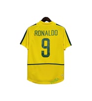 Nostalji Brezilya 2002 Dünya Kupası Finali Ronaldo Profesyonel Iç Saha Retro Forması