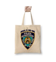 Brooklyn Nine Nine Nypd Badge Bez Çanta Uzun Saplı Alışveriş Çantası Plaj Çantası (Beyaz)
