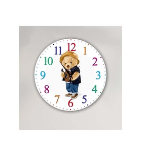 bilge Tasarım çocuk odası Duvar Saati 30 x 30 CM (Karışık)