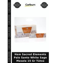 Özel Üretim Beyaz Adaçayı Aromatik Hem Sacred Elements Palo Santo Whıte Sage Masala 15 Gr Tütsü