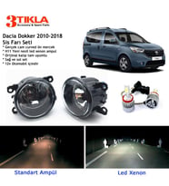 Dacia Dokker Beyaz Led Xenon Sis Farı Seti