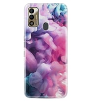 Tecno Spark 7T Kılıf Resimli Desenli Baskılı Silikon Kılıf Pink Cloud 1305