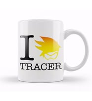 I Love Tracer Overwatch Kupa Bardak Porselen