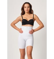 BEYAZ MI Emay 2814 Double Yüksek Bel Boxer Lazer Korse
