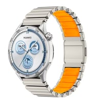 Lexroo Xiaomi Redmi Watch 5 Active KRD-151 22mm Metal Silikon Kordon - Gümüş-Turuncu