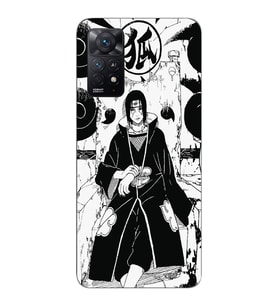 Xiaomi Redmi Note 12 PRO 4G Uyumlu Itachi Uchiha Tasarımlı Şeffaf Telefon Kılıfı