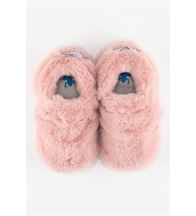 Hopfrög Furry Furry Pembe Kürk Barefoot Patik (Hediye Seti)