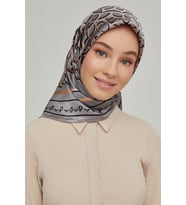 İPEK EŞARP 8650D (SURA) (NOSTALJİ) (Vizon)