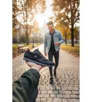Enoch Erkek Tabanlı Retro Spor Ayakkabı Detaylı Günlük Sneaker
