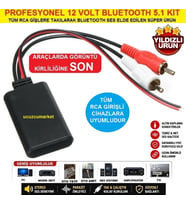 Bluetooth Kablosuz Bağlantı Adaptörü (aux Girişi Olmayan Tüm Araçlar Için) RCA soketi olan cihazlara uyumludur