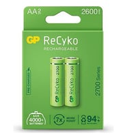 Gp 2600 Mah R6 AA Şarjlı Kalem Pil 2 Li Paket Şarj Edilebilir Pil