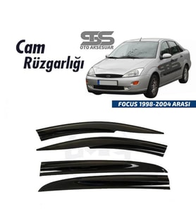 Cam Rüzgarlığı Ford FOCUS 1 1998–2004 Arası Mügen Tip Piano Black