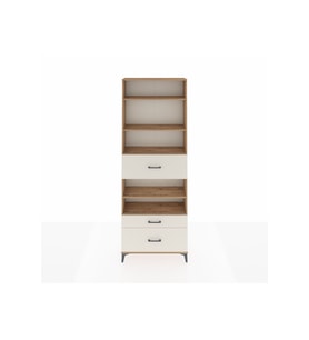 Arges Dolap 5 Raflı 3 Çekmeceli 88x30x243 Çam-Aytaşı