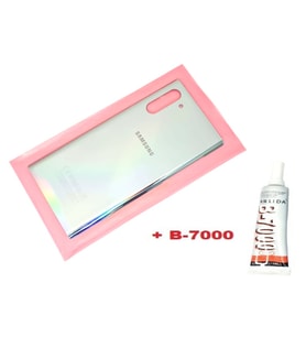 Tkgz Samsung Galaxy NOTE 10 Arka Pil Batarya Kapağı (CAM+B-7000) GRİ