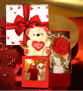 SEVGİLİLER GÜNÜNE ÖZEL Kişiye Özel İnstagram Çerçeve & Büyük Ayıcık Anahtarlık & Melek Kar Küre & Dekoratif Mum &  Hediye Seti