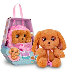 Baby Paws Sesli Yavru Köpek Peluş 20 Cm Cocker Pembe Çanta