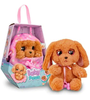 Baby Paws Sesli Yavru Köpek Peluş 20 Cm Cocker Pembe Çanta