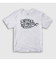 Presmono Unisex Çocuk Beyaz Logo Creedence Clearwater Revival T-Shirt 490612tt (Beyaz)