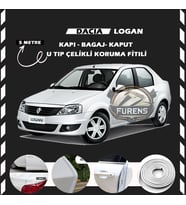 Dacia Logan Oto Araç Kapı Koruma Fitili 5metre Parlak Beyaz Renk