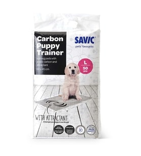 Savic Puppy Trainer Carbon Ped - Büyük Boy 50 Adet: Hızlı Emici Köpek Eğitim Pedi