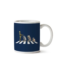 Star Wars Beatles Abbey Road Droids Mark II İki Tarafı Baskılı Kupa Bardak