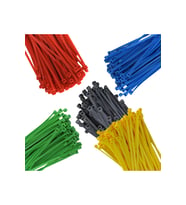 M189PL 100x2,5 mm Renkli Kablo Bağı Seti 200 Adet, 100 Siyah + 4 Renkte 25’er Adet, Organizer Kutulu Plastik Kelepçe