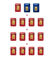 Nadir Gold 24 Ayar 18 Gram Külçe Altın (2 Adet 2,5 Gram Külçe Altın + 13 Adet 1 Gram Külçe Altın )