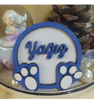 Kişiye Özel Patili Bebek Hediyelik Magnet