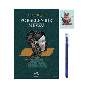 Porselen Bir Mevzu Romanı- Gökçe Bilgin Kitapları- iletişim - (KALEM VE NOT DEFTERLİ) (Renksiz)