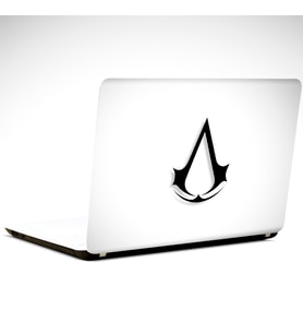 Assasins Siyah Laptop Sticker 12 İnch (29X24CM)