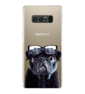 PrintiFy Samsung Galaxy Note 8 ile Uyumlu Köpek 3 Kamera Korumalı Şeffaf Kılıf