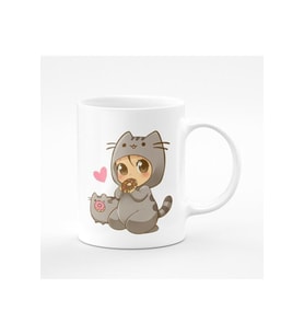 Donut Pusheen Baskılı Kupa