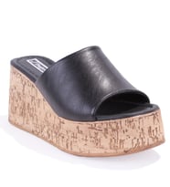 Dagoster DZA07-8961510 Siyah Ortopedik Günlük Feta Taban  Kadın Terlik