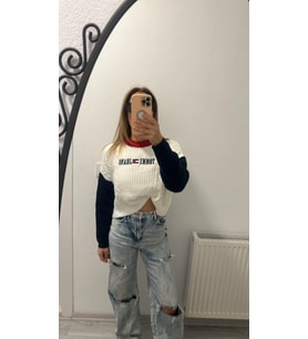 miyu orjinal ürün crop kazak