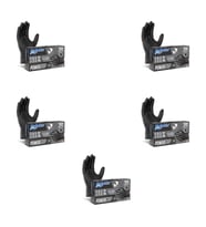 Dolphin Nitril PowerGrip Ekstra Kalın Elmas Dokulu Eldiven Siyah XL Büyük Boy - 50'li 5 Paket