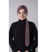 Vizon Pratik Hazır Geçmeli Tesettür Bone Sandy Kumaş Atkılı  2204_10