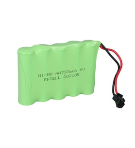 EFCELL EF-60700S  6 VOLT AA 700MAH 5Lİ SARJ EDİLEBİLİR OYUNCAK PİLİ (202105) (4767)