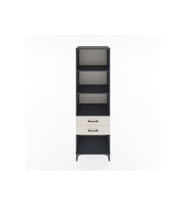 Hyperion Dolap 3 Raflı 2 Çekmeceli 60x44x195 Antrasit-Aytaşı