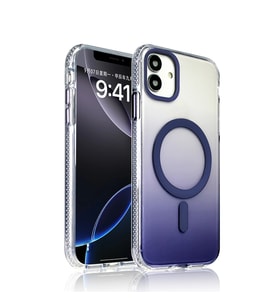 Apple iPhone 14 Pro Max Kılıf M-safe Şarj Özellikli Transparan Renk Geçişli Zore Toros Kapak