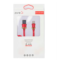 Zore Poro Lightning Usb Kablo 1M (Kırmızı)